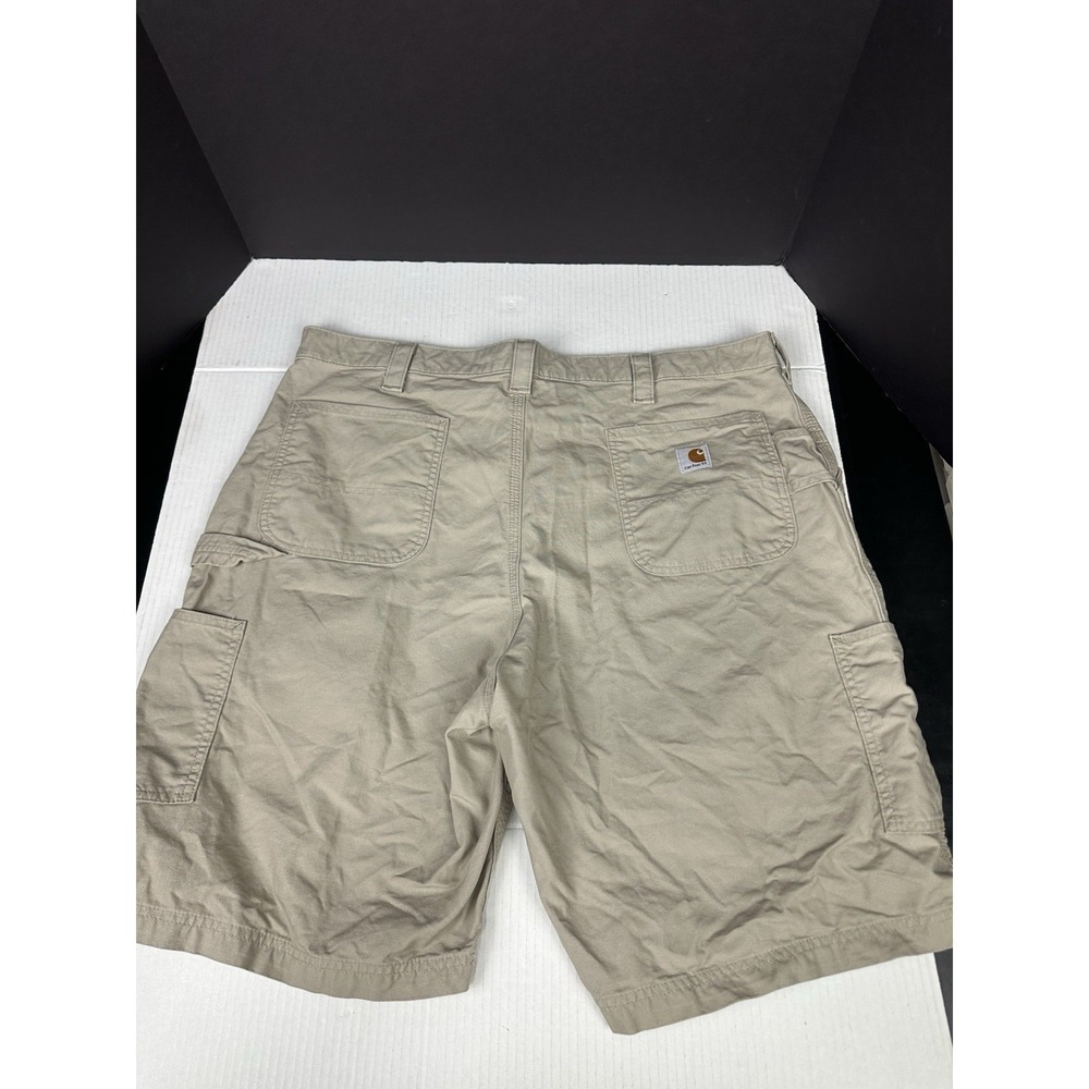 Carhartt Carpenter Canvas Shorts Mens Size 42 B147 TAN Workwear Original Fit - Picture 5 of 9